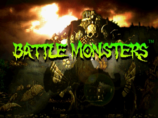Battle Monsters title screen for Sega Saturn